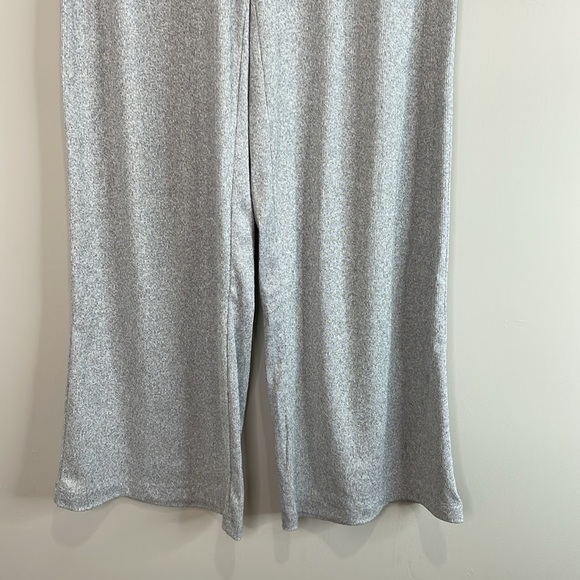 5/$25 Bluenotes High Rise Super Soft Rib Wide Leg Lounge Pajama Pant Gray XS - Picture 4 of 10